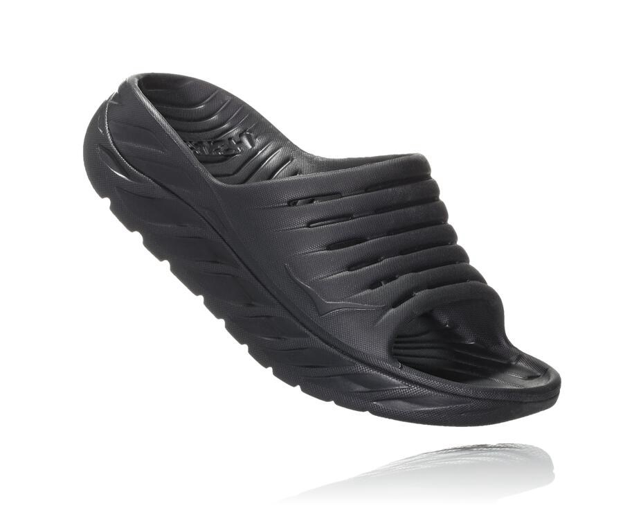 Hoka Mens Slide NZ - Hoka One One Ora Recovery Black (GYL956813)